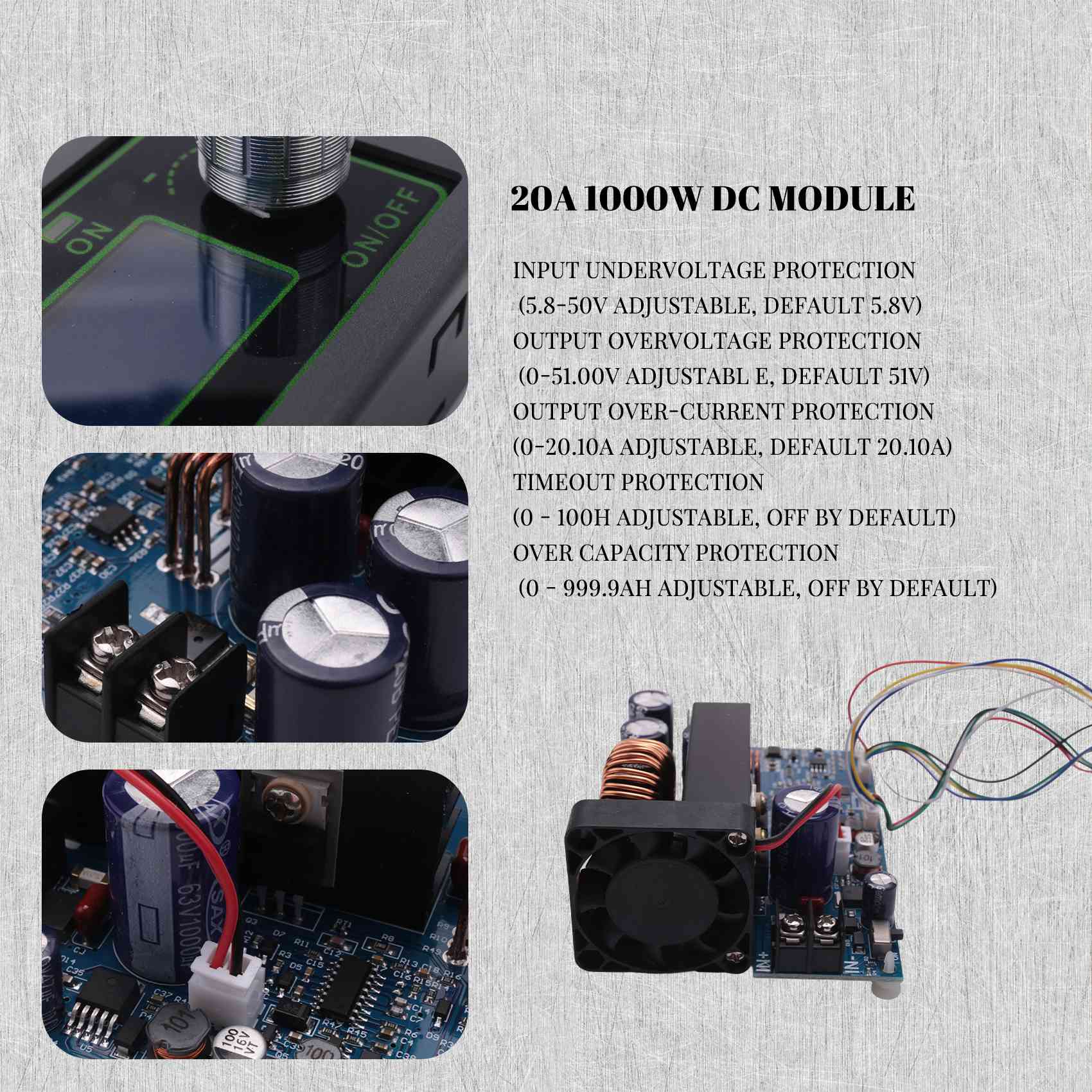 [NEWA08R] WZ5020L 20A 1000W DC – Step Down Dc Power Supply Module 1000W recenzja i cena